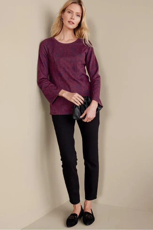 Women Jeri Jacquard Top Multi Floral Soft Surroundings Tops Women Jeri Jacquard Top Multi Floral Soft Surroundings Tops