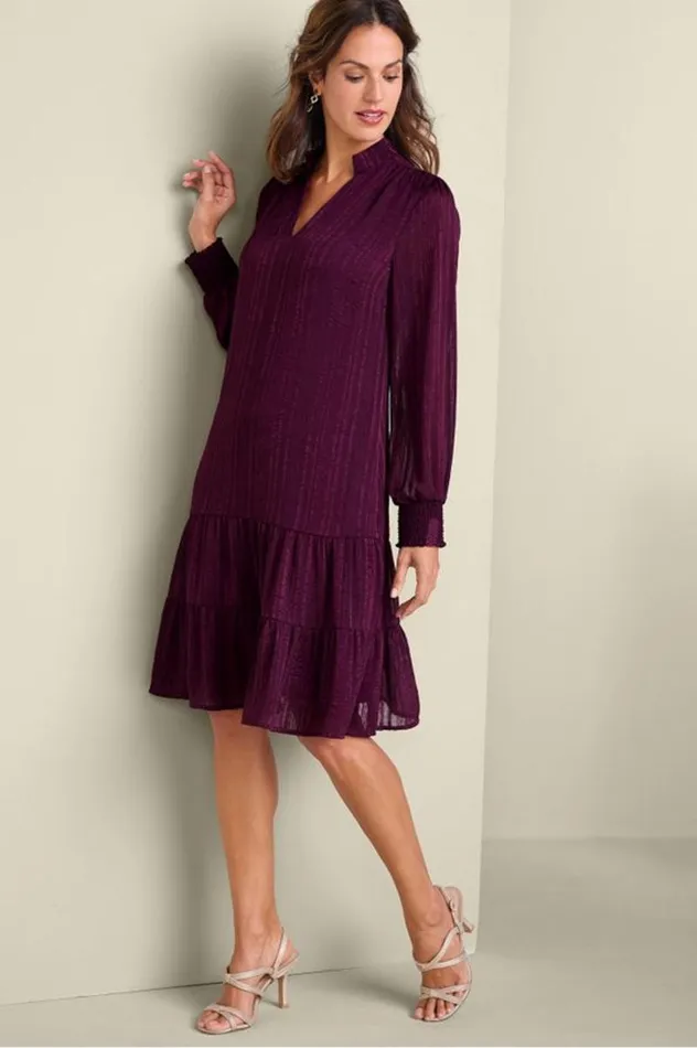 Women Jocelyn Dress Grape Wine Soft Surroundings Dresses
