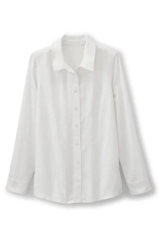 Women Jordan Linen Blend Shirt White Soft Surroundings Tops Women Jordan Linen Blend Shirt White Soft Surroundings Tops