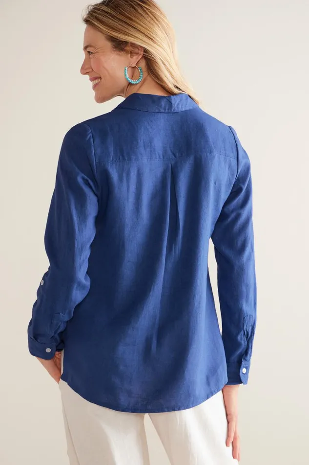 Women Jordan Linen Blend Shirt White Soft Surroundings Tops Women Jordan Linen Blend Shirt White Soft Surroundings Tops