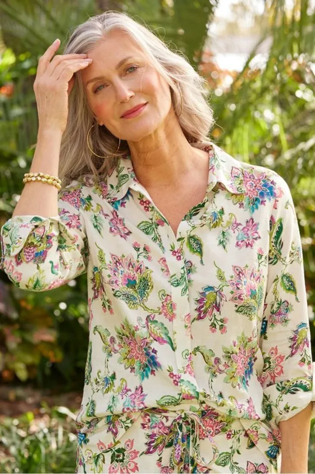 Women Jordan Linen Blend Shirt White Soft Surroundings Tops Women Jordan Linen Blend Shirt White Soft Surroundings Tops