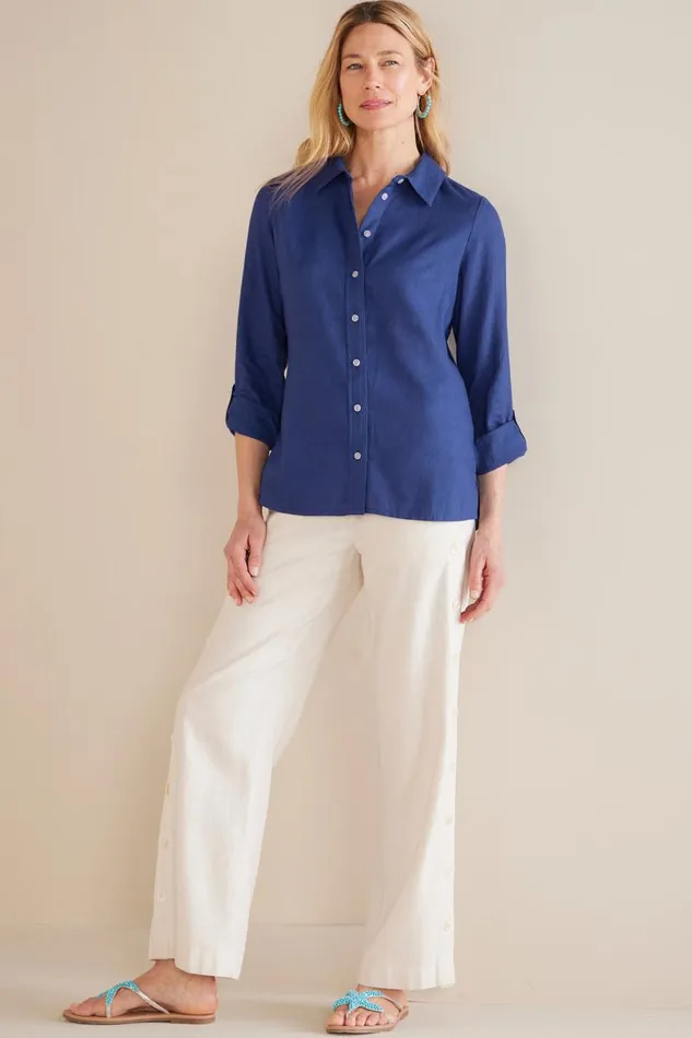 Women Jordan Linen Blend Shirt White Soft Surroundings Tops Women Jordan Linen Blend Shirt White Soft Surroundings Tops