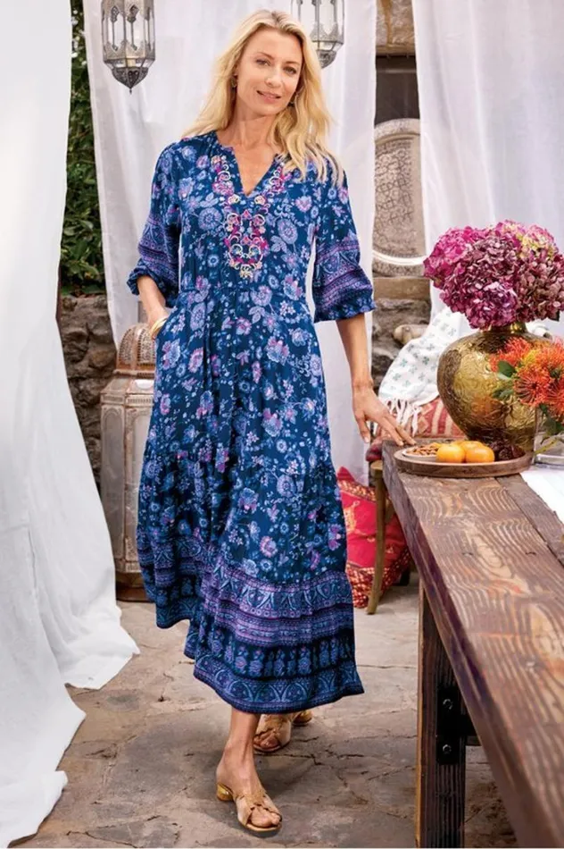 Women Jordana Midi Dress Sienna Floral Soft Surroundings Dresses Women Jordana Midi Dress Sienna Floral Soft Surroundings Dresses