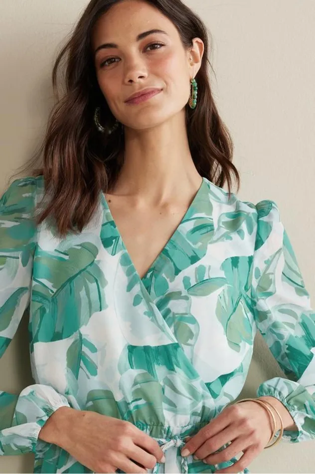 Women Kaia Maxi Dress Green Tropical Palm Soft Surroundings Dresses Women Kaia Maxi Dress Green Tropical Palm Soft Surroundings Dresses