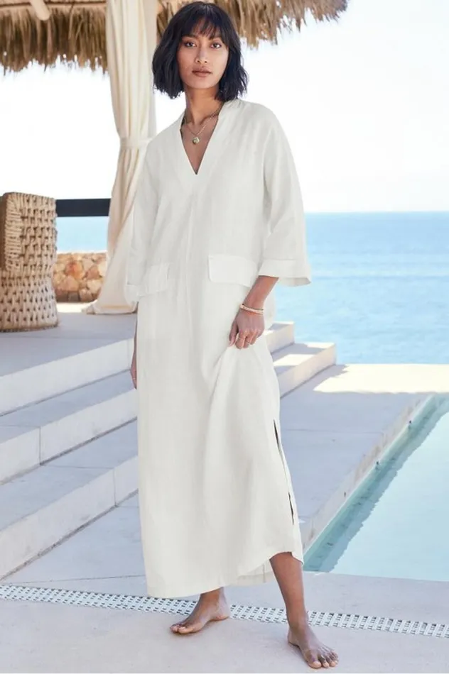 Women Kavala Dress Creamy White Soft Surroundings Dresses Women Kavala Dress Creamy White Soft Surroundings Dresses