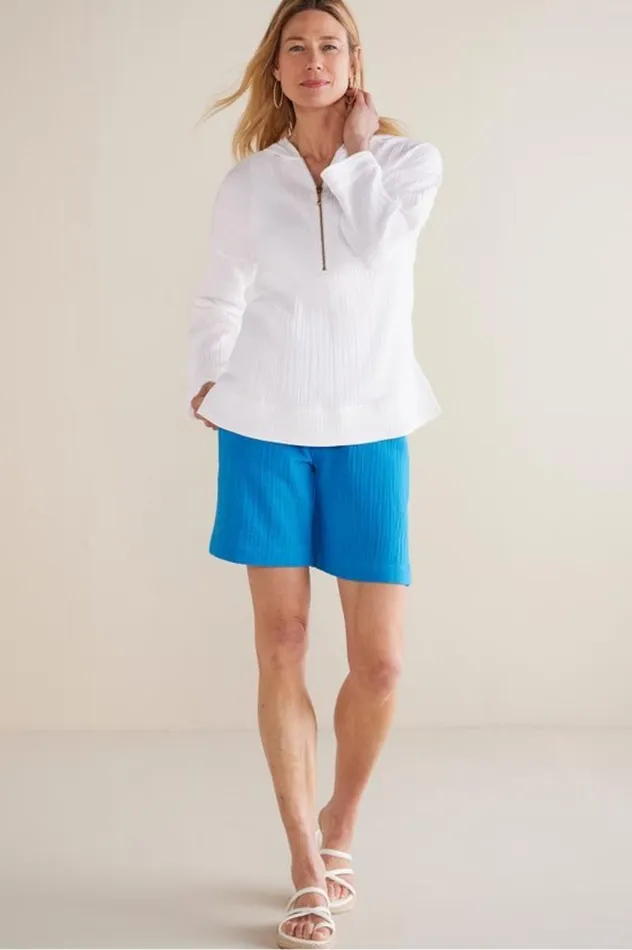 Women Kemia Gauze Hoodie American Beauty Soft Surroundings Tops Women Kemia Gauze Hoodie American Beauty Soft Surroundings Tops