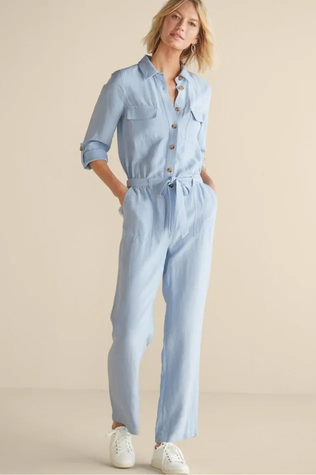 Women Kerry Jumpsuit Light Chambray Soft Surroundings Dresses Women Kerry Jumpsuit Light Chambray Soft Surroundings Dresses