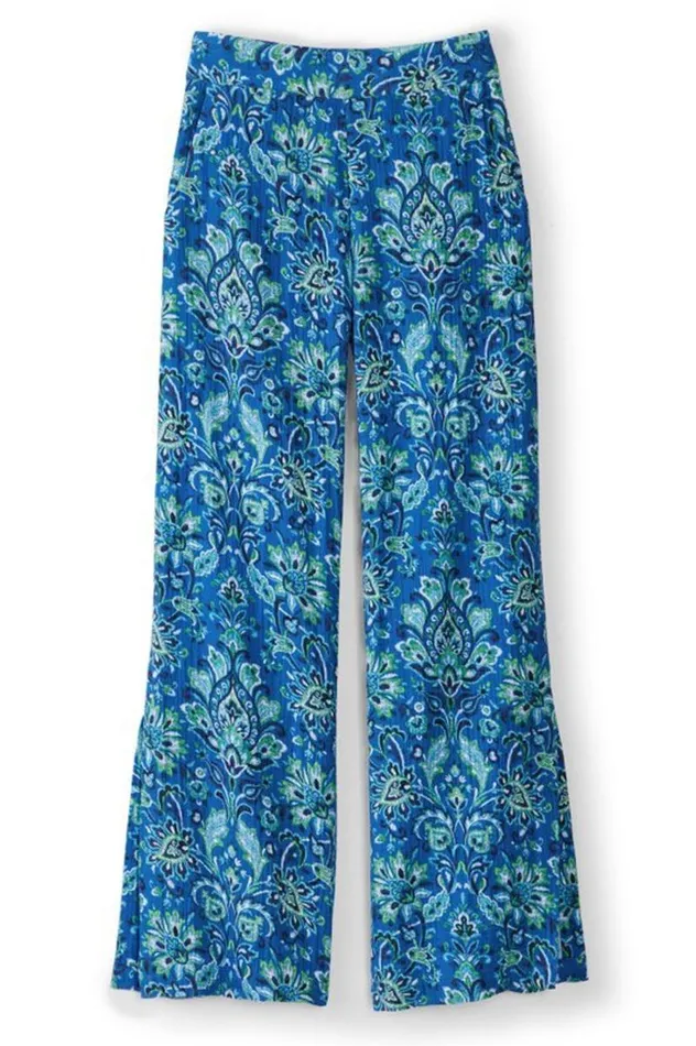 Women Khulani Wide Leg Gauze Pants Pink Peacock Soft Surroundings Pants Women Khulani Wide Leg Gauze Pants Pink Peacock Soft Surroundings Pants