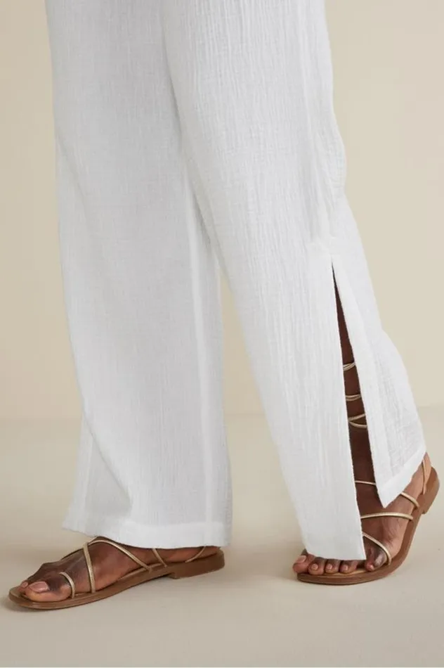 Women Khulani Wide Leg Gauze Pants Pink Peacock Soft Surroundings Pants Women Khulani Wide Leg Gauze Pants Pink Peacock Soft Surroundings Pants