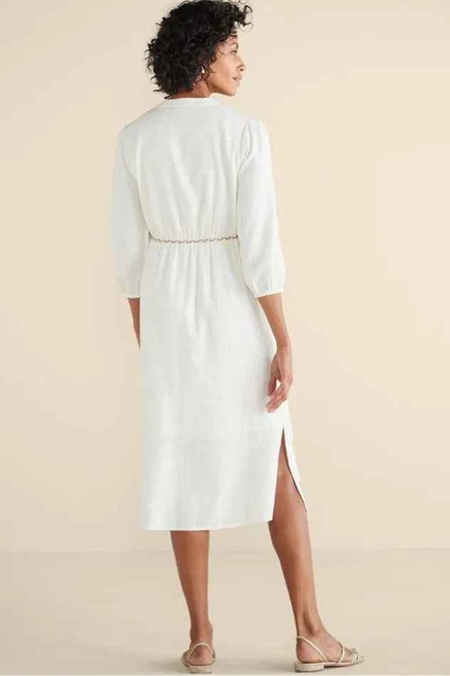 Women Kimora Embroidered Midi Dress Ivory Pearl Soft Surroundings Dresses Women Kimora Embroidered Midi Dress Ivory Pearl Soft Surroundings Dresses