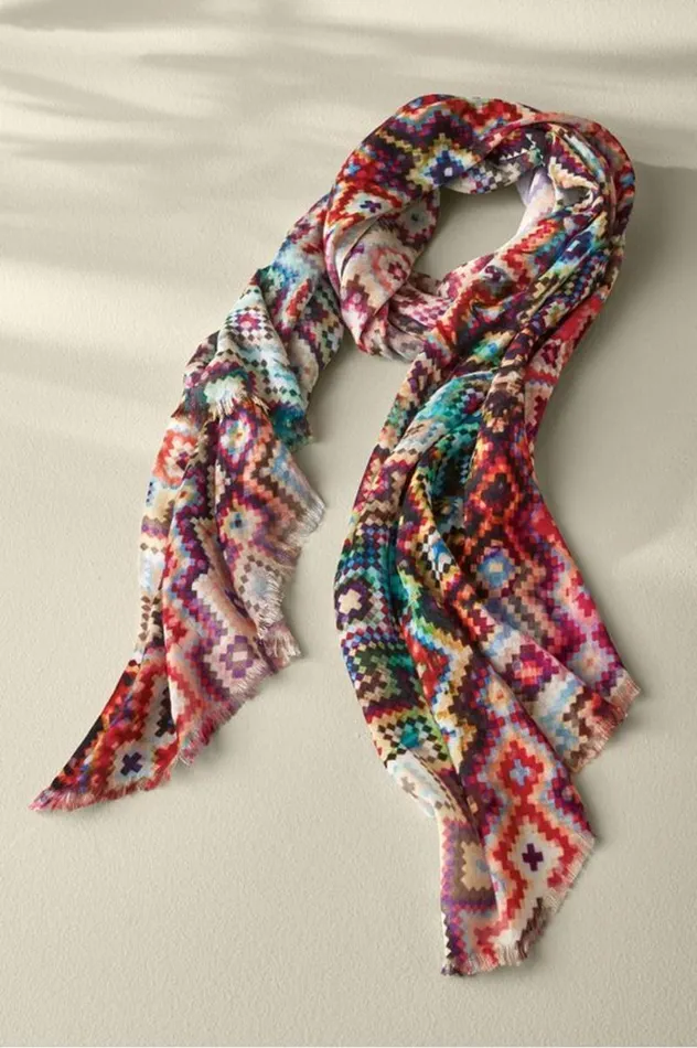 Women Kristin Kaleidoscope Scarf Multi Soft Surroundings Jewelry