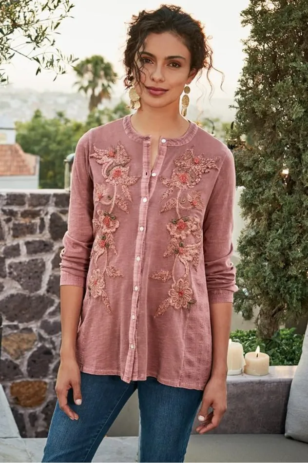 Women L039Enchant Top Rose Soft Surroundings Tops Women L039Enchant Top Rose Soft Surroundings Tops