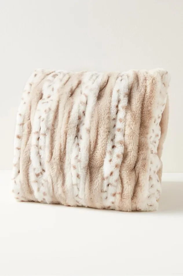 Women La Parisienne Faux Fur Pillow Snow Leopard Soft Surroundings Bedding Women La Parisienne Faux Fur Pillow Snow Leopard Soft Surroundings Bedding