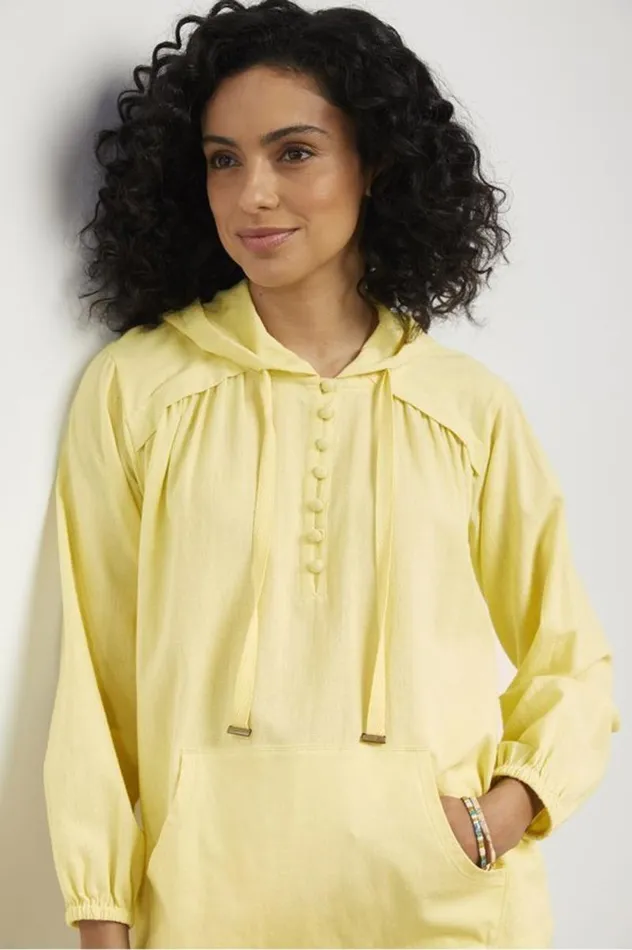 Women Lanai Hoodie Bay Leaf Soft Surroundings Tops Women Lanai Hoodie Bay Leaf Soft Surroundings Tops