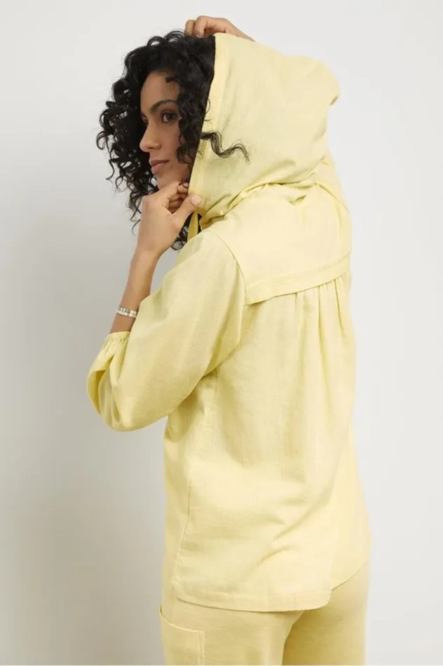 Women Lanai Hoodie Bay Leaf Soft Surroundings Tops Women Lanai Hoodie Bay Leaf Soft Surroundings Tops