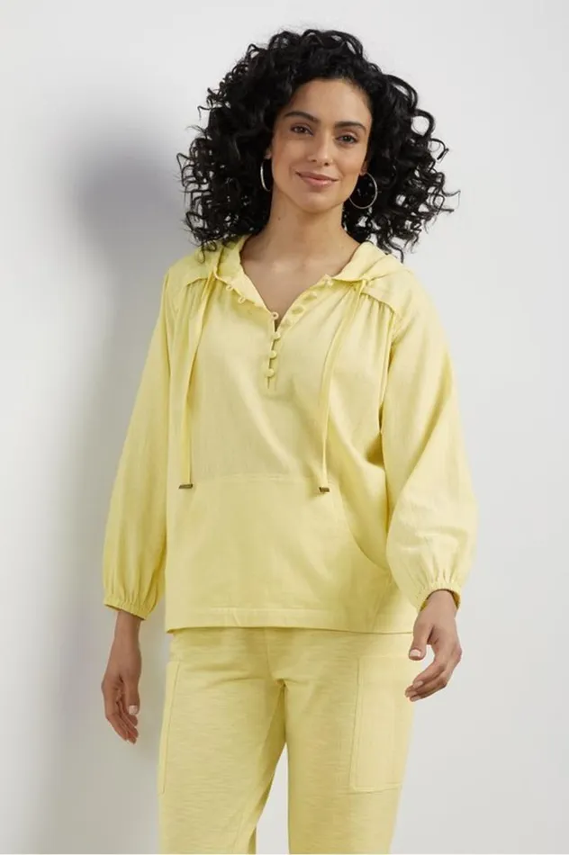 Women Lanai Hoodie Bay Leaf Soft Surroundings Tops Women Lanai Hoodie Bay Leaf Soft Surroundings Tops