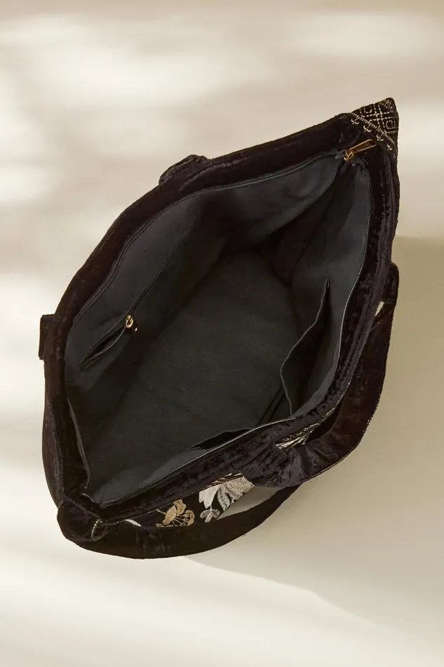 Women Lenora Embroidered Tote Black Soft Surroundings Handbags Women Lenora Embroidered Tote Black Soft Surroundings Handbags