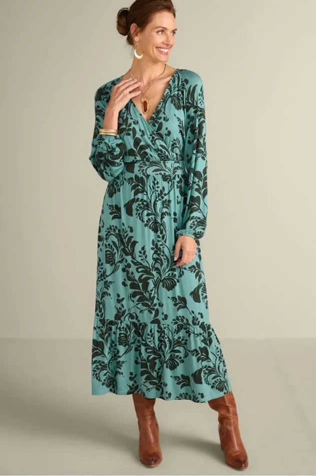 Women Lilibet Knit Maxi Dress Autumn Vines Soft Surroundings Dresses
