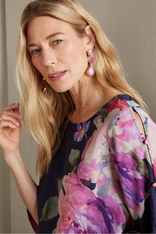 Women Lizette Top Marseille Floral Exploded Soft Surroundings Tops Women Lizette Top Marseille Floral Exploded Soft Surroundings Tops