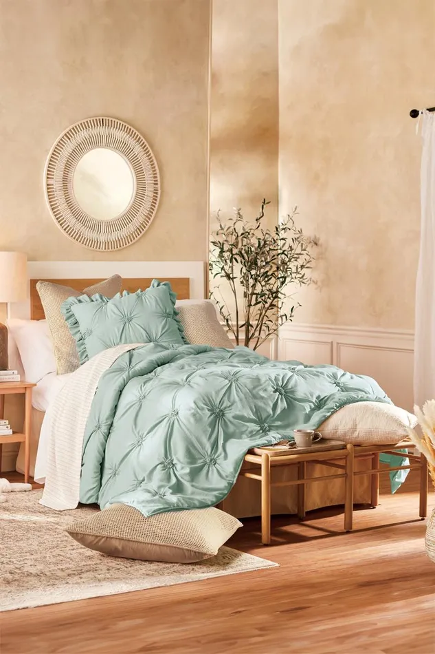 Women Lombardi Smocked Bed Sham I Natural Soft Surroundings Bedding Women Lombardi Smocked Bed Sham I Natural Soft Surroundings Bedding