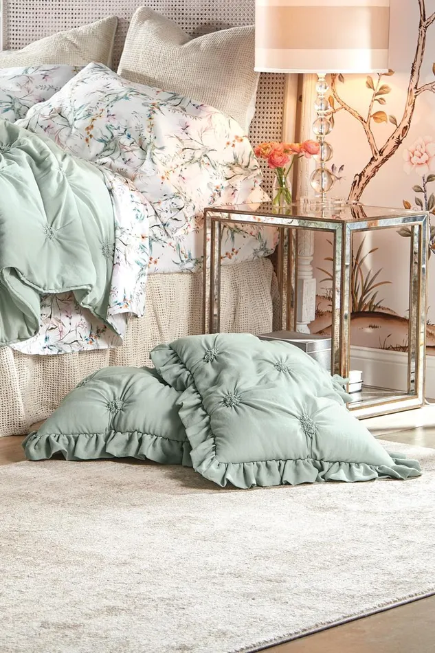 Women Lombardi Smocked Bed Sham I Natural Soft Surroundings Bedding Women Lombardi Smocked Bed Sham I Natural Soft Surroundings Bedding