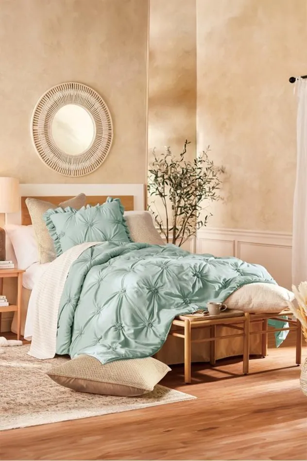 Women Lombardi Smocked Coverlet I Natural Soft Surroundings Bedding