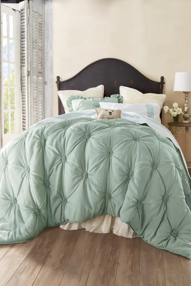 Women Lombardi Smocked Coverlet I Natural Soft Surroundings Bedding Women Lombardi Smocked Coverlet I Natural Soft Surroundings Bedding