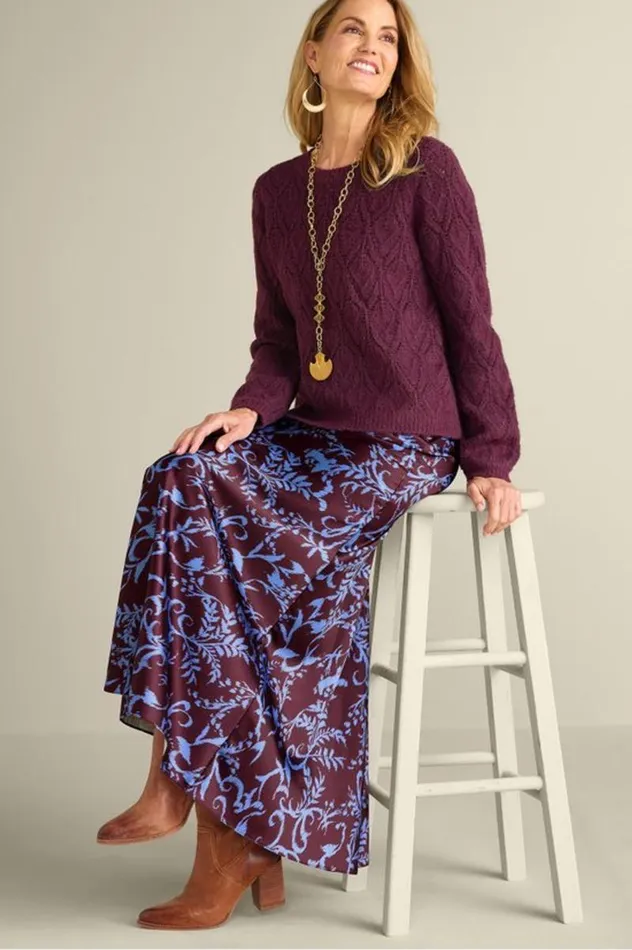 Women Lyric Sweater Potent Purple Soft Surroundings Tops Women Lyric Sweater Potent Purple Soft Surroundings Tops