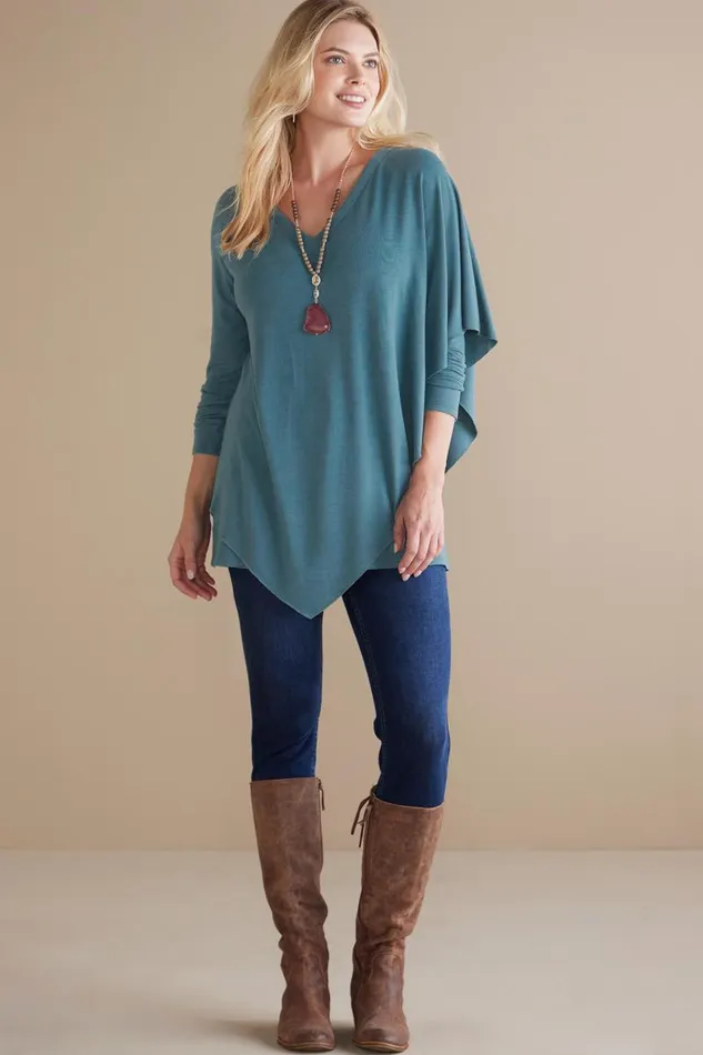 Women Madeline Tunic Black Soft Surroundings Tops Women Madeline Tunic Black Soft Surroundings Tops