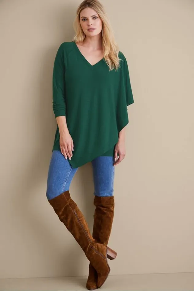 Women Madeline Tunic Black Soft Surroundings Tops Women Madeline Tunic Black Soft Surroundings Tops