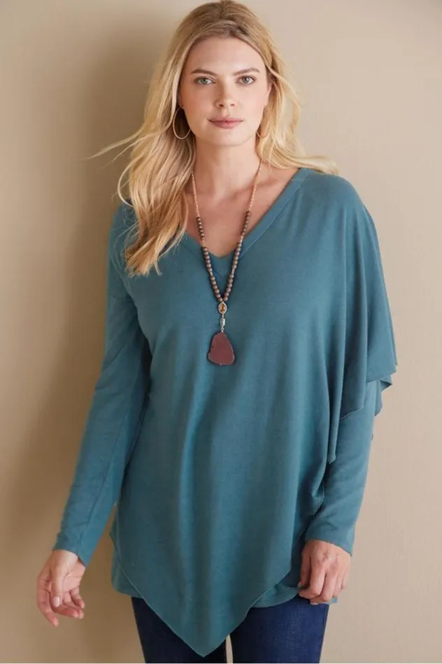 Women Madeline Tunic Black Soft Surroundings Tops Women Madeline Tunic Black Soft Surroundings Tops