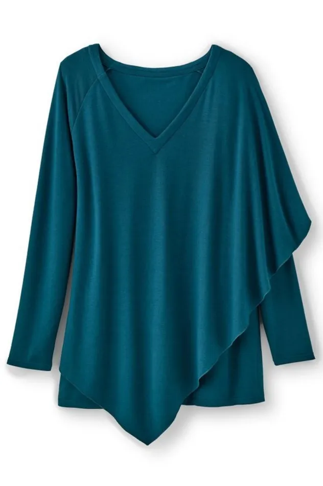Women Madeline Tunic Black Soft Surroundings Tops Women Madeline Tunic Black Soft Surroundings Tops