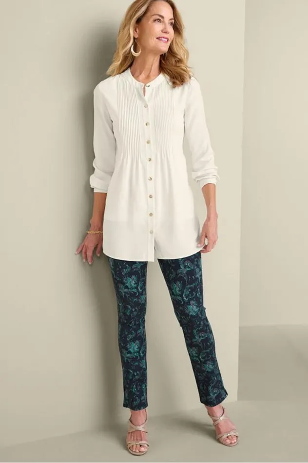Women Makara Button Tunic Ivory Pearl Soft Surroundings Tops Women Makara Button Tunic Ivory Pearl Soft Surroundings Tops