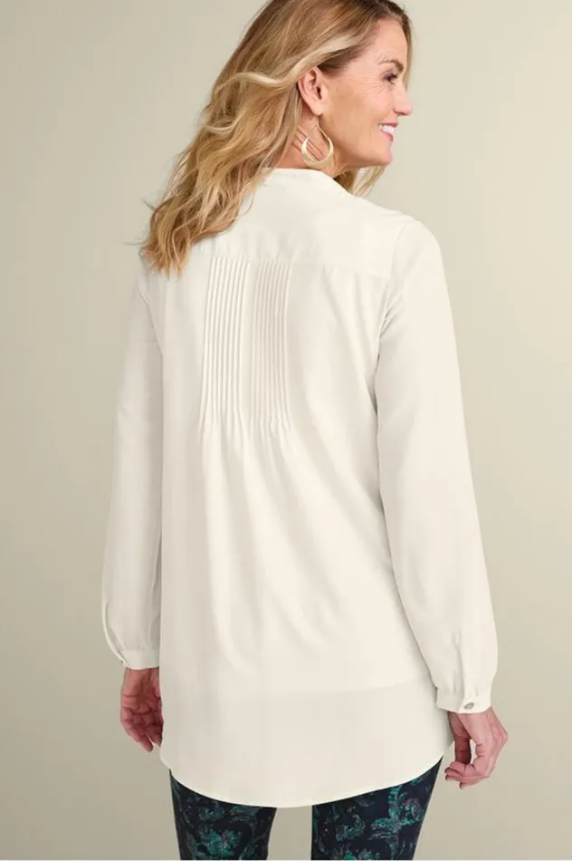 Women Makara Button Tunic Ivory Pearl Soft Surroundings Tops Women Makara Button Tunic Ivory Pearl Soft Surroundings Tops