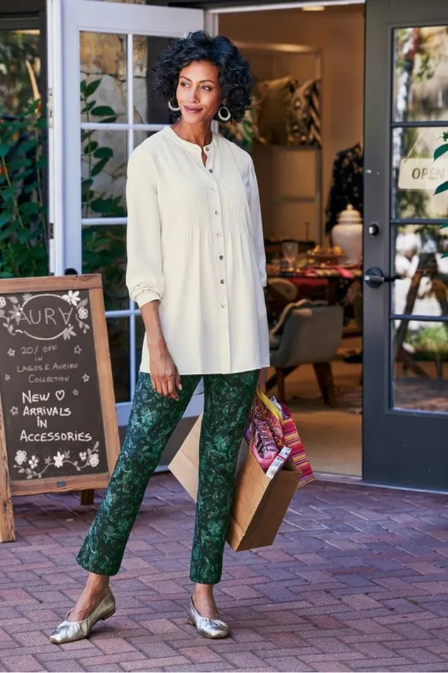 Women Makara Button Tunic Ivory Pearl Soft Surroundings Tops Women Makara Button Tunic Ivory Pearl Soft Surroundings Tops