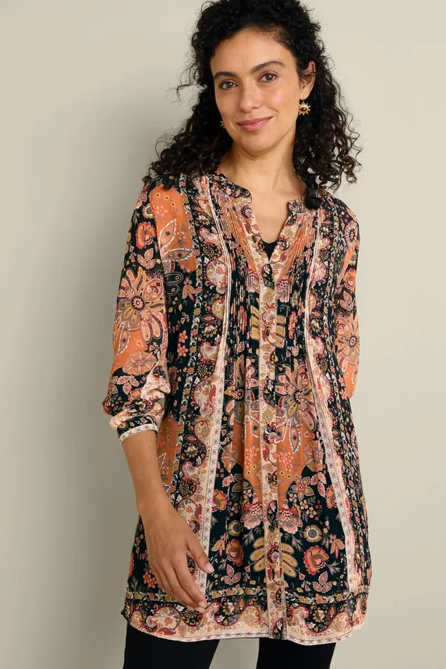Women Makara Tunic Top and Tank San Fran Scarf Black Soft Surroundings Tops Women Makara Tunic Top and Tank San Fran Scarf Black Soft Surroundings Tops