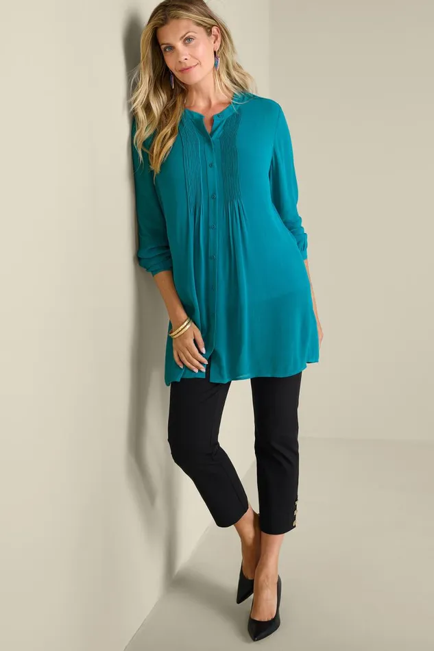 Women Makara Tunic Top and Tank San Fran Scarf Black Soft Surroundings Tops Women Makara Tunic Top and Tank San Fran Scarf Black Soft Surroundings Tops