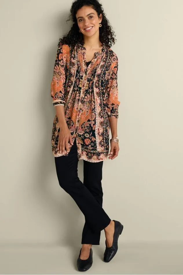 Women Makara Tunic Top and Tank San Fran Scarf Black Soft Surroundings Tops Women Makara Tunic Top and Tank San Fran Scarf Black Soft Surroundings Tops