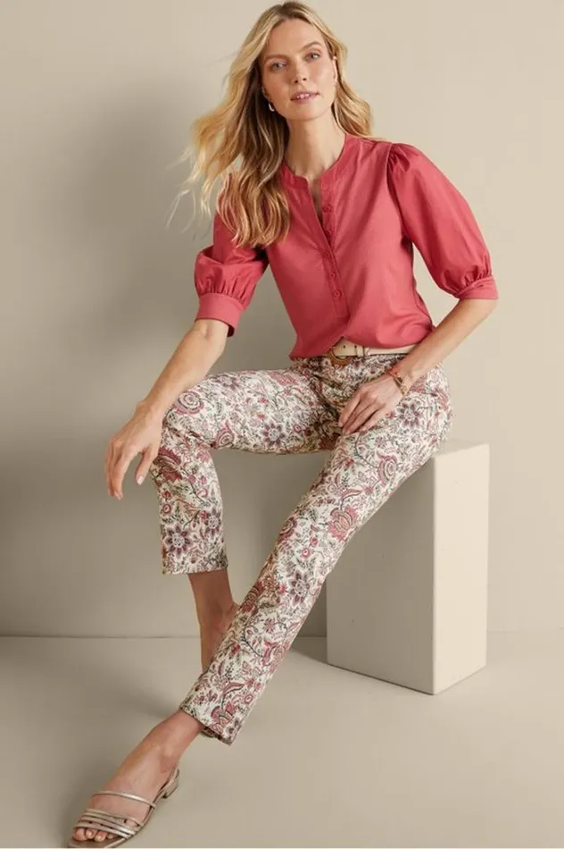 Women Manisha Straight Leg Jeans Desert Jacobean Soft Surroundings Jeans