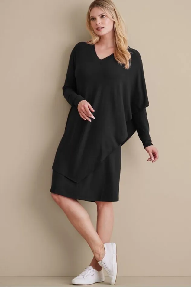 Women Marla Dress Black Soft Surroundings Dresses Women Marla Dress Black Soft Surroundings Dresses