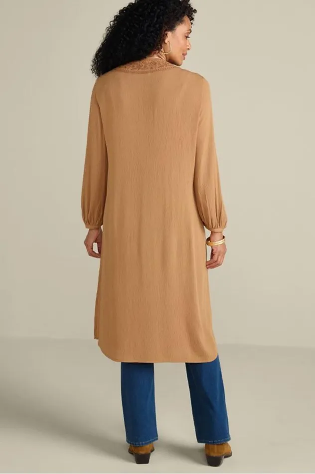 Women Megara Gauze Topper Brown Sugar Soft Surroundings Toppers Women Megara Gauze Topper Brown Sugar Soft Surroundings Toppers