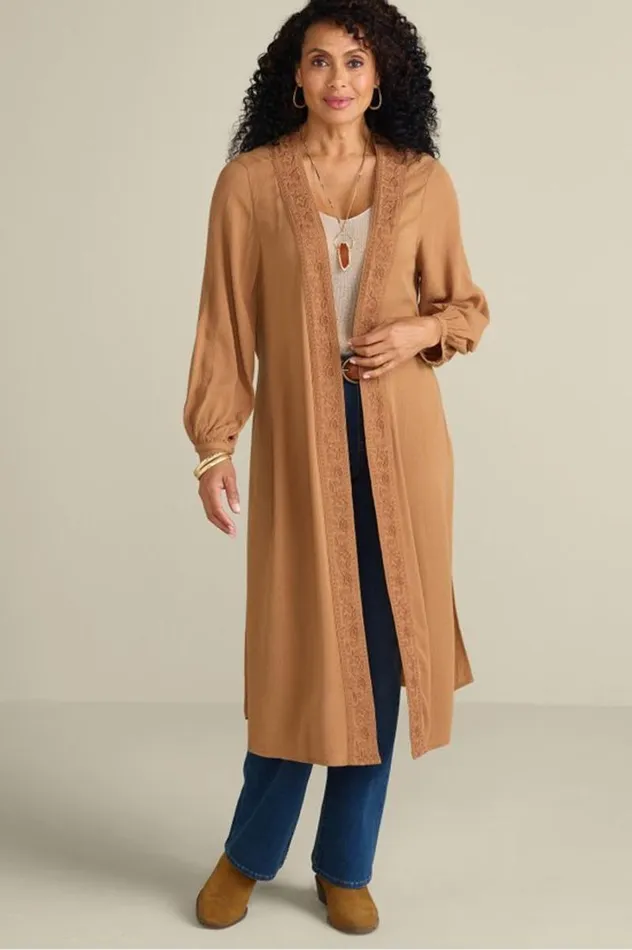 Women Megara Gauze Topper Brown Sugar Soft Surroundings Toppers Women Megara Gauze Topper Brown Sugar Soft Surroundings Toppers