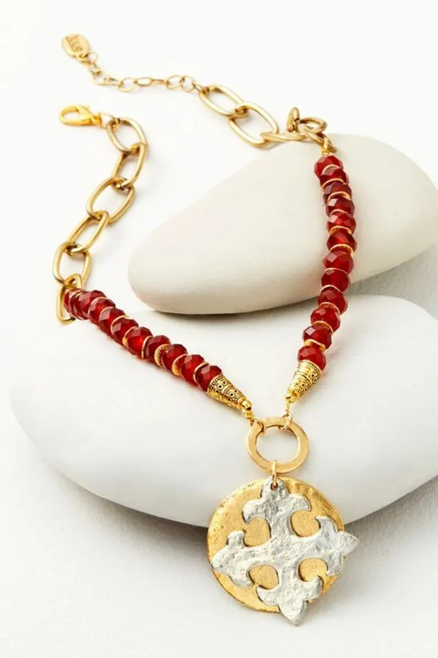Women Melona Pendant Necklace Carnelian Soft Surroundings Jewelry