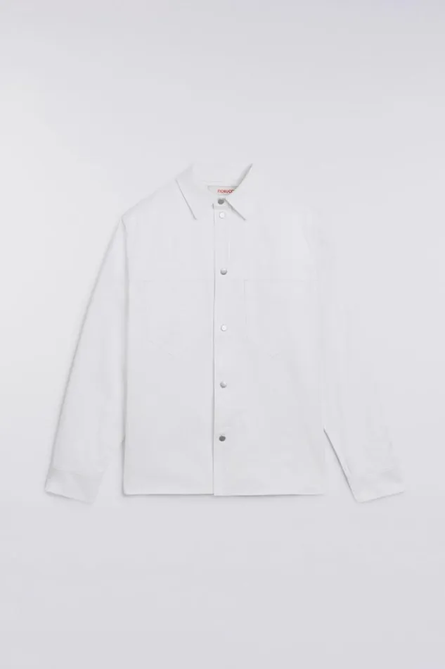 WomenMen Fiorucci Fringe Gabardine Shirt White White