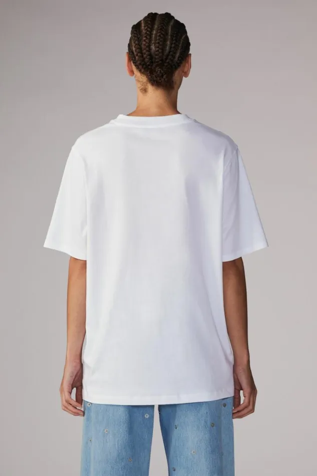 WomenMen Fiorucci Unisex Massimo TShirt White White WomenMen Fiorucci Unisex Massimo TShirt White White