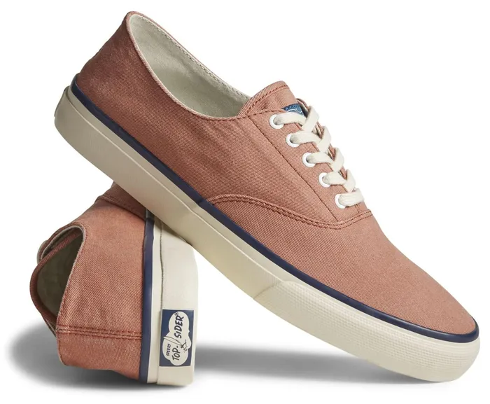 WomenMen Unisex Cloud CVO Deck Sneaker Washed Red Sperry Sneakers
