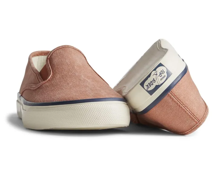 WomenMen Unisex Cloud Slip On Deck Sneaker Washed Red Sperry Sneakers