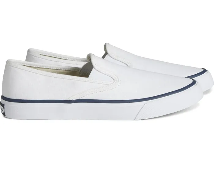 WomenMen Unisex Cloud Slip On Deck Sneaker White Sperry Sneakers