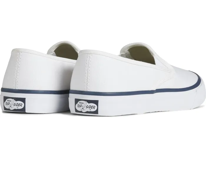 WomenMen Unisex Cloud Slip On Deck Sneaker White Sperry Sneakers