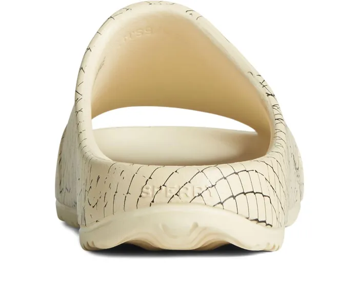 WomenMen Unisex Sperry X Pleasures Fence Float Slide Cream Sperry Sandals